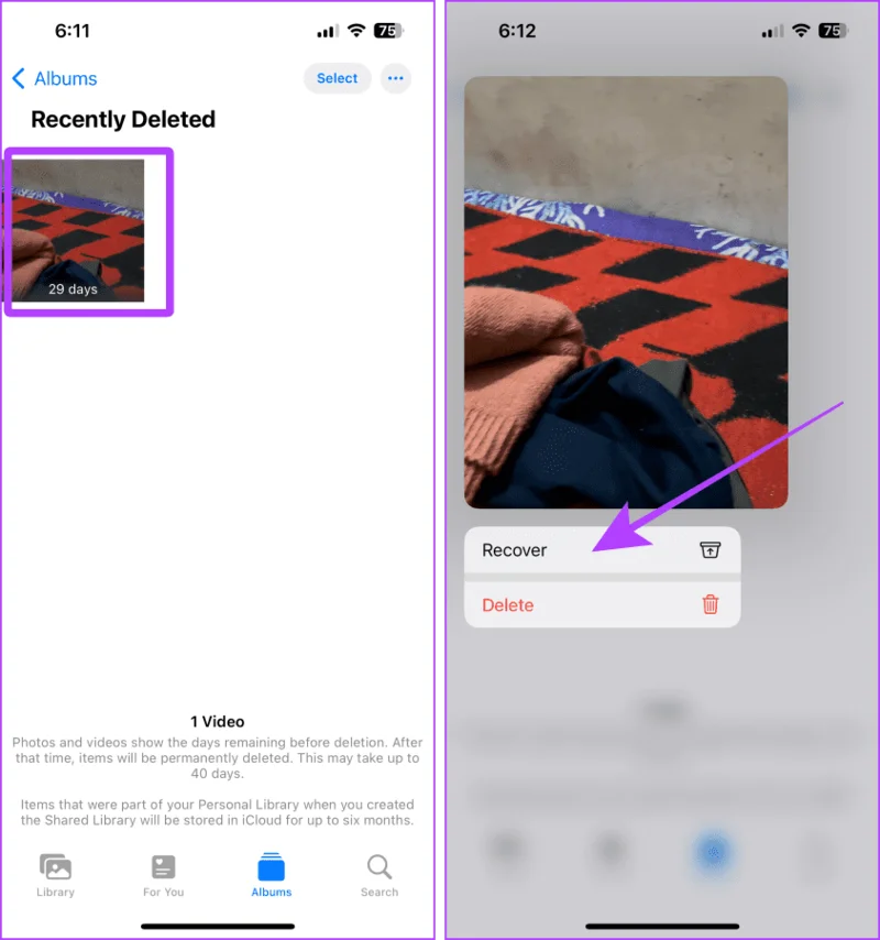 7 methoden om verwijderde video's op de iPhone te vinden en te herstellen