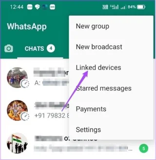 วิธีออกจากระบบอุปกรณ์ที่เชื่อมโยงจากบัญชี WhatsApp