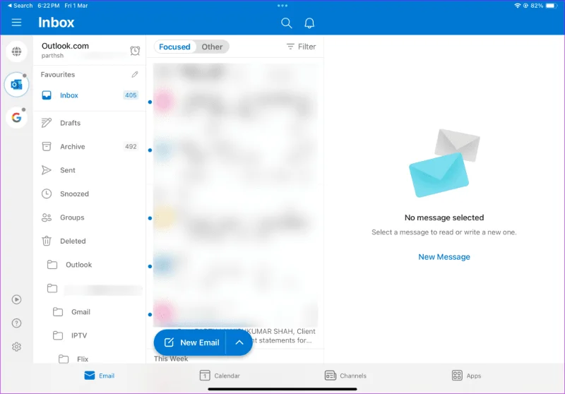 Come configurare Outlook su iPad
