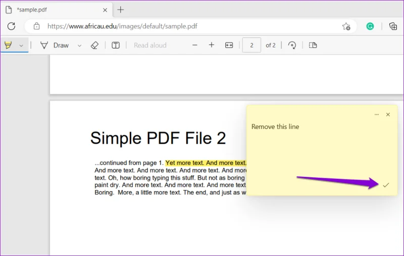 วิธีแก้ไข PDF โดยใช้ตัวแก้ไข PDF ในตัวของ Microsoft Edge