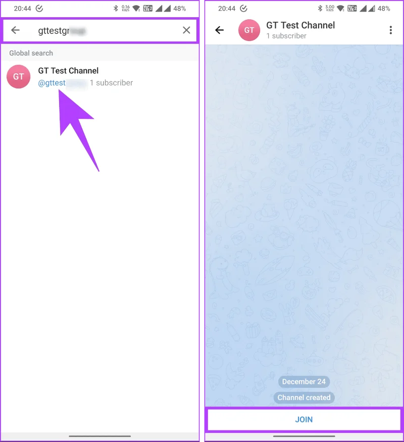 Comment rechercher des groupes et des chaînes Telegram