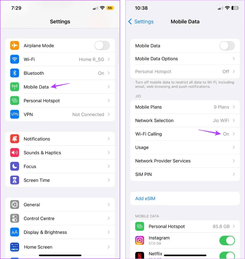 Echo op iPhone repareren tijdens spraakoproepen of FaceTime