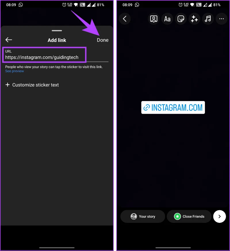 Come condividere il collegamento al tuo profilo Instagram