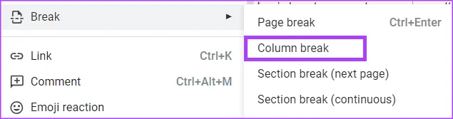 Come creare e modificare colonne di testo in Google Documenti