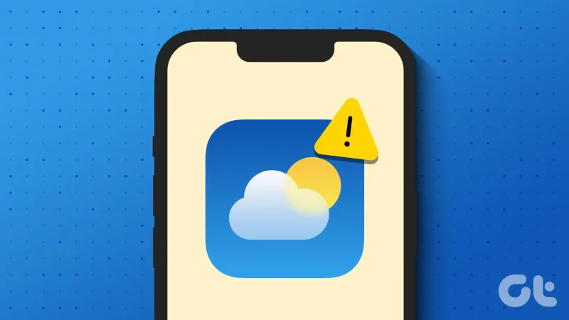 9 formas de arreglar la aplicación meteorológica de Apple que no funciona en iPhone