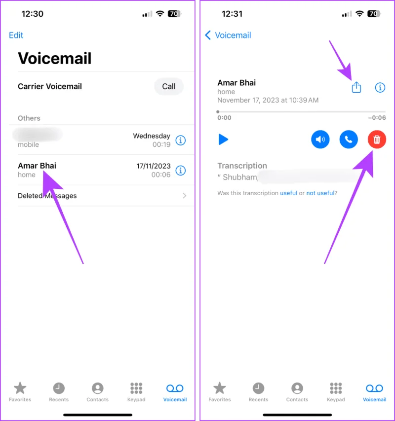 Hoe u (provider en live) voicemail op de iPhone gebruikt