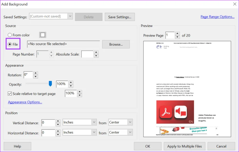Comment ajouter et modifier un arrière-plan PDF à l'aide d'Adobe Acrobat