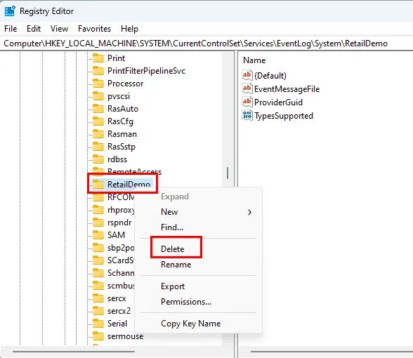 Cómo eliminar servicios de Windows en Windows 11
