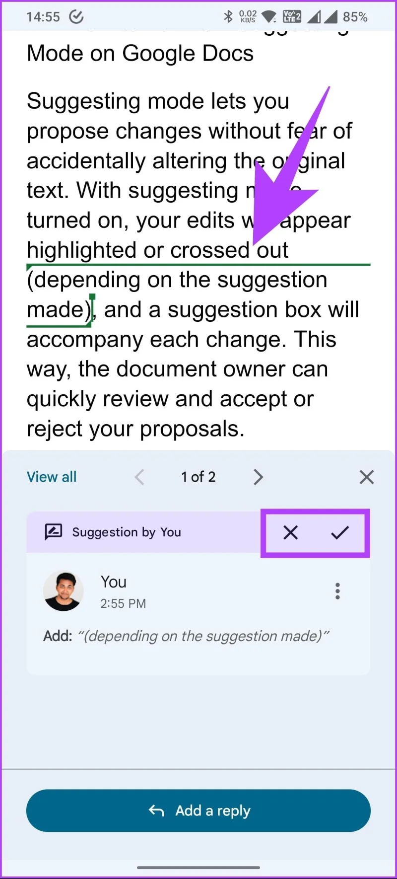 Comment utiliser le suivi des modifications dans Google Docs