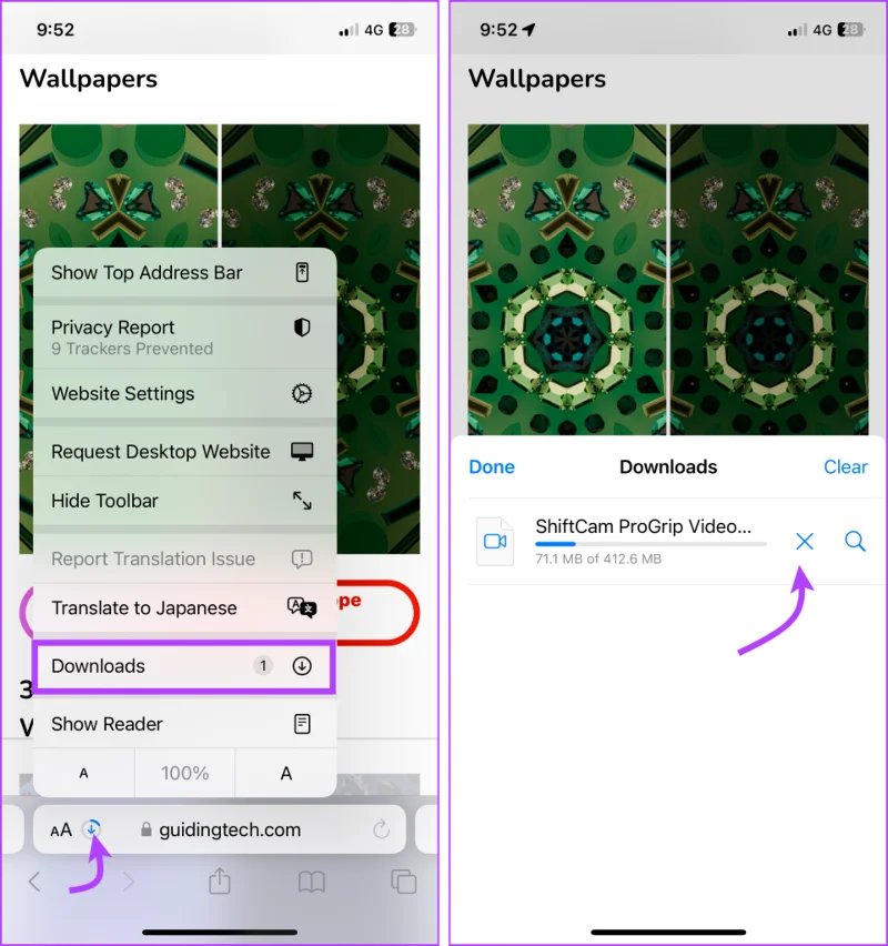 Hoe u Safari-downloads op iPhone en iPad kunt bekijken en beheren