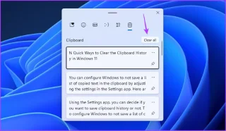 4 mejores formas de borrar el historial del portapapeles en Windows 11