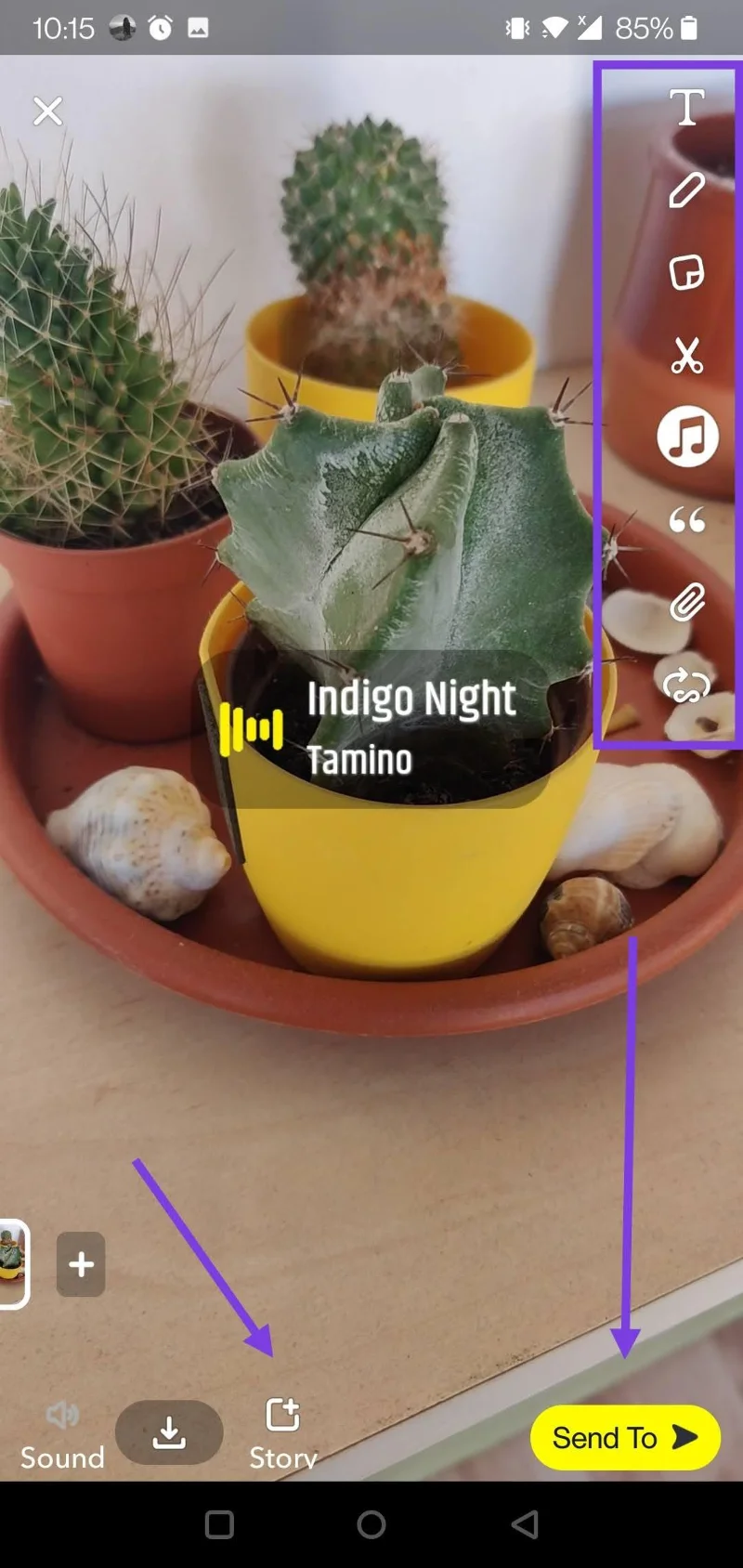 Comment ajouter de la musique à une histoire ou à un Snap Snapchat