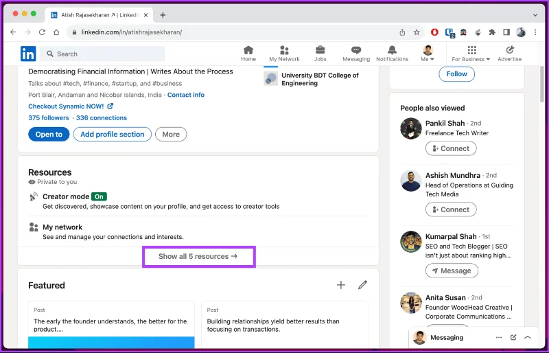 Comment trouver des publications et des emplois enregistrés sur LinkedIn