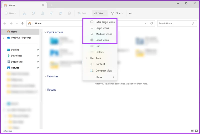 Cómo hacer que los iconos del escritorio sean más pequeños en Windows 11