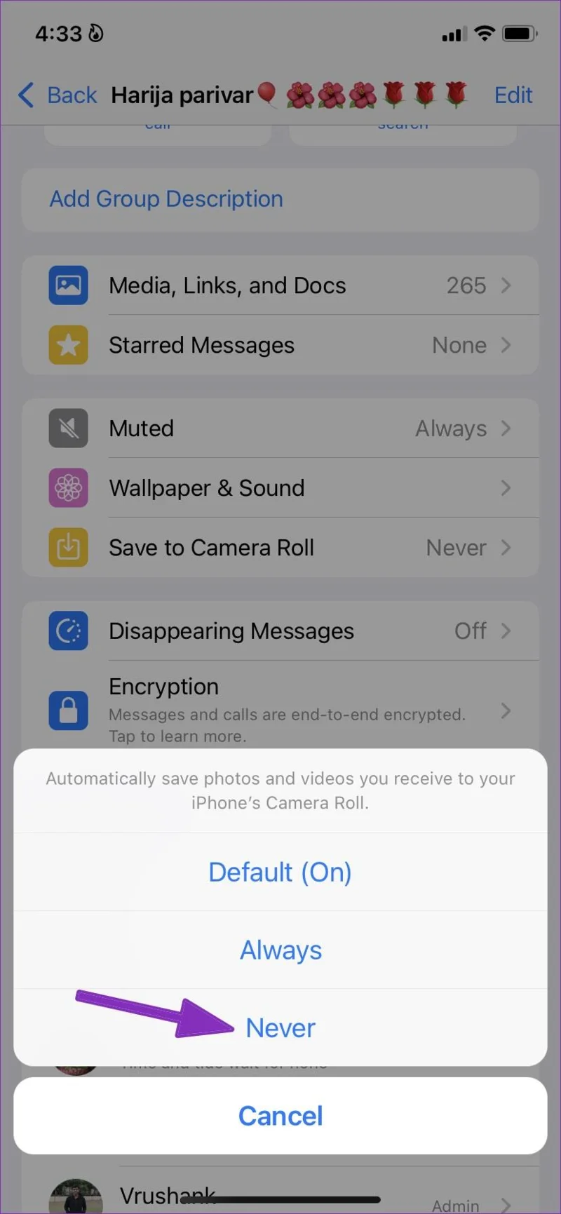 Hoe u kunt voorkomen dat foto's en video's automatisch worden gedownload op WhatsApp
