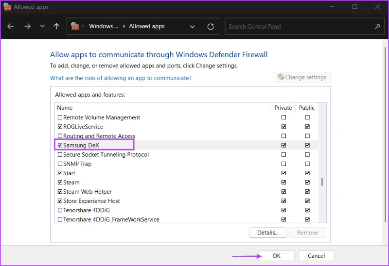 Las 9 soluciones principales para 'Samsung DeX no funciona' en Windows 11