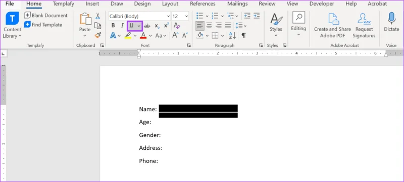 3 أفضل الطرق لتسطير النص في Microsoft Word