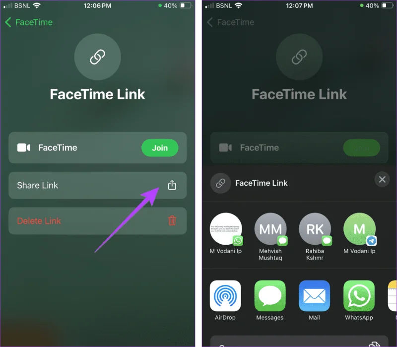 Hoe FaceTime Link naar Android en Windows te verzenden