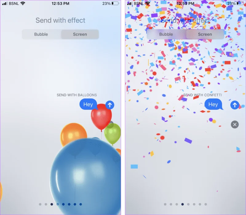 Top 9 iMessage-trucs zoals Pew Pew om speciale effecten op de iPhone toe te voegen