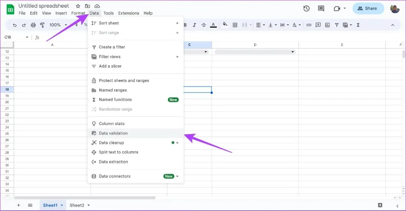 Come creare, modificare ed eliminare elenchi a discesa in Fogli Google