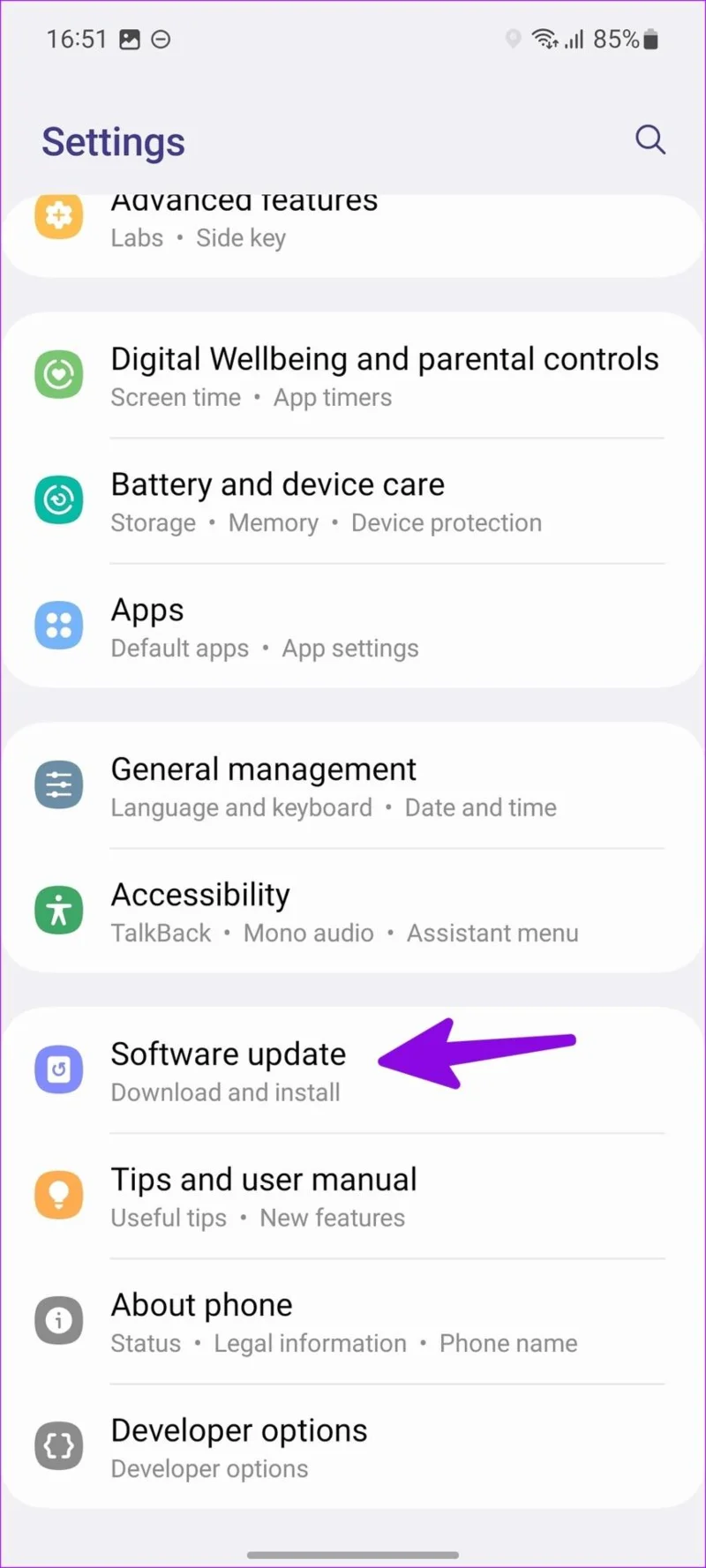 Les 5 meilleures façons de réparer le téléphone Samsung Galaxy qui ne se charge pas après 85&nbsp;%