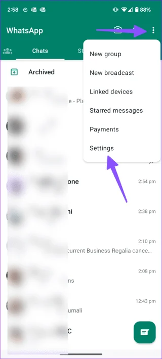 Configuración de almacenamiento en Android