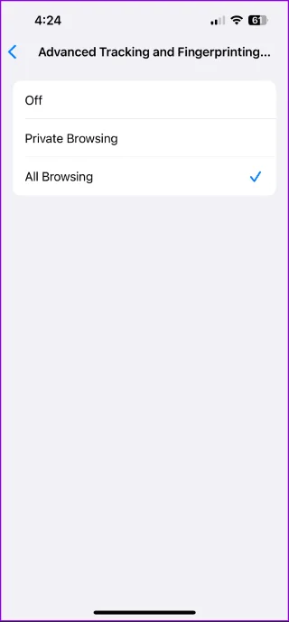 Come eliminare i tracker dei siti Web da Safari