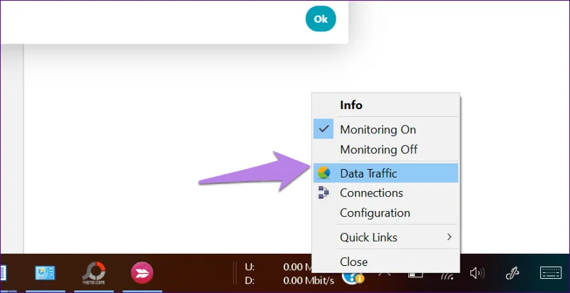 Comment afficher la vitesse Internet sur la barre des tâches sous Windows