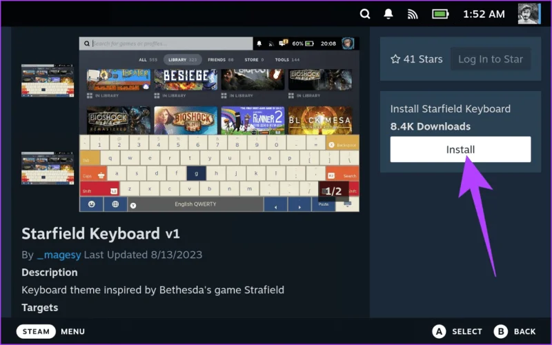 Come cambiare il tema della tastiera su Steam Deck
