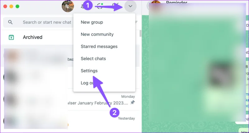 Comment désactiver les notifications de réactions sur WhatsApp