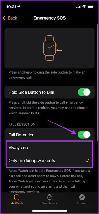 Comment configurer et utiliser la détection de chute sur l'Apple Watch