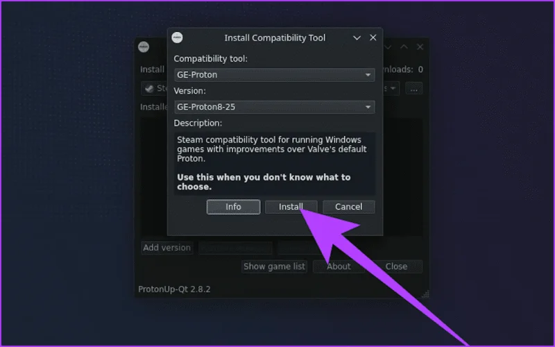 Cómo instalar Proton GE en Steam Deck