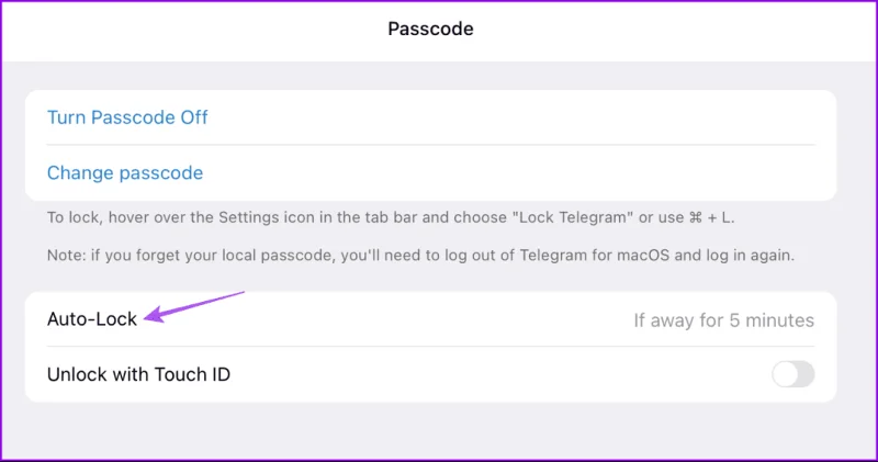 Come bloccare Telegram utilizzando il passcode su dispositivo mobile e desktop