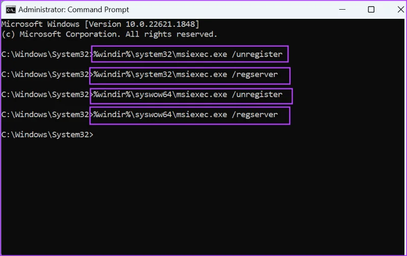 Las 7 formas principales de reparar el error de no poder acceder al servicio Windows Installer