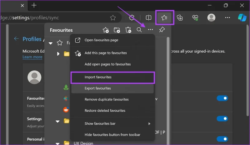Hoe Microsoft Edge-favorieten of bladwijzers over te zetten op Windows