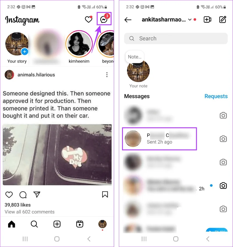 Comment arrêter de recevoir des messages directs sur Instagram sans blocage