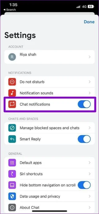6 correzioni quando le notifiche dell'app Google Chat non funzionano