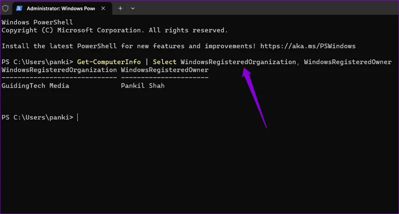Cómo verificar o cambiar los detalles del propietario en Windows 11