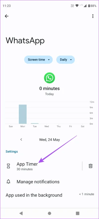 App-limieten instellen op Android