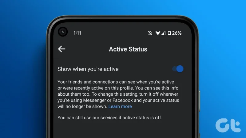 Comment désactiver le statut actif sur Facebook