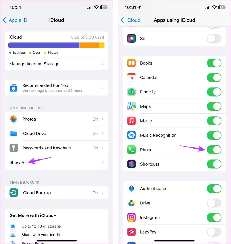 9 manieren om te voorkomen dat de oproepgeschiedenis op een andere iPhone wordt weergegeven