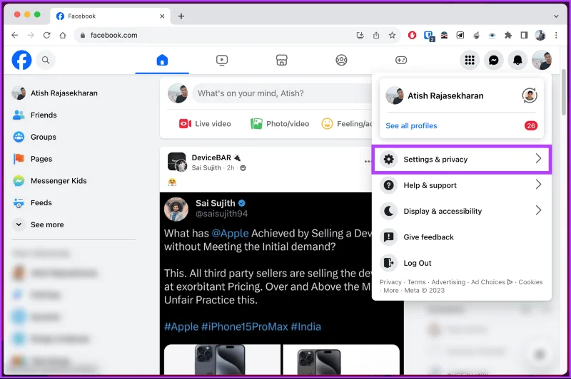 Impedisci agli amici di Facebook di vedere la tua attività e nascondila