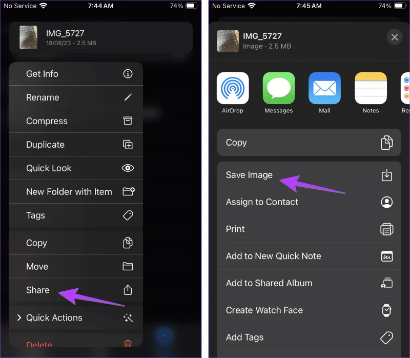 Comment enregistrer des images ou des vidéos de fichiers vers l'application Photos sur iPhone et iPad