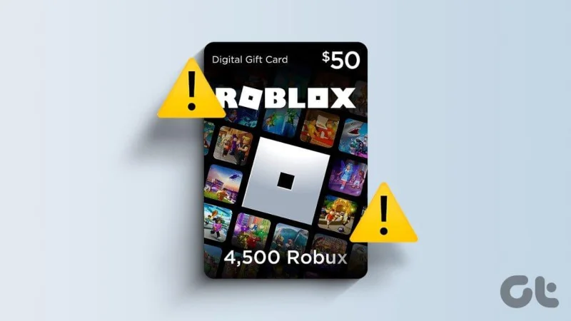 6 วิธียอดนิยมในการแก้ไขบัตรของขวัญ Roblox ไม่ทำงาน