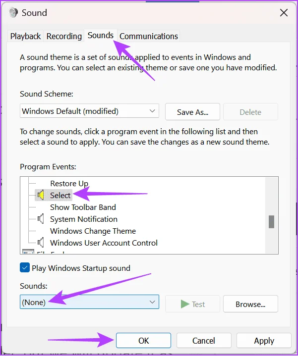 Cómo habilitar o deshabilitar el sonido del clic del mouse en Windows 10 y 11