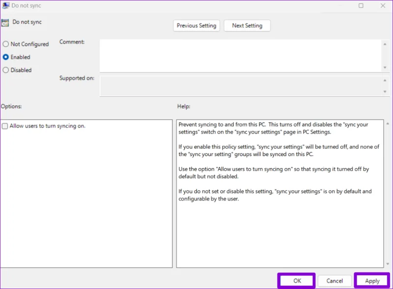 Las 3 formas principales de habilitar o deshabilitar la configuración de sincronización en Windows