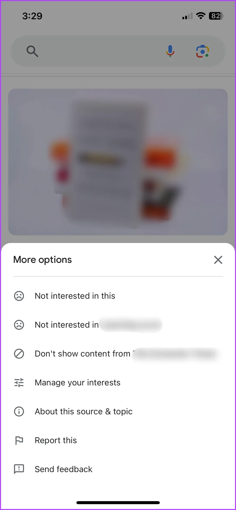 Come disattivare le ricerche di tendenza nell'app Google e nel browser