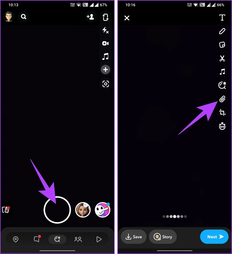 Comment partager une publication Instagram sur une histoire Snapchat