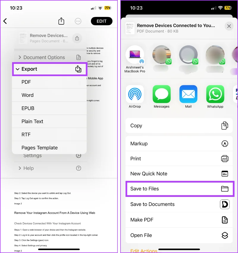 4 eenvoudige en snelle manieren om Word naar PDF te converteren op iPhone en iPad