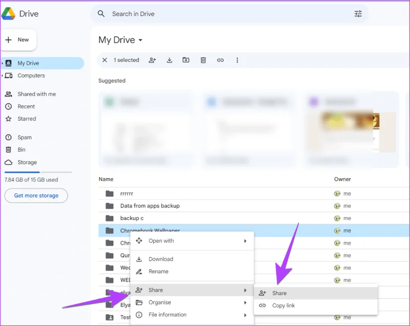 4 façons de partager des fichiers et des dossiers depuis Google Drive